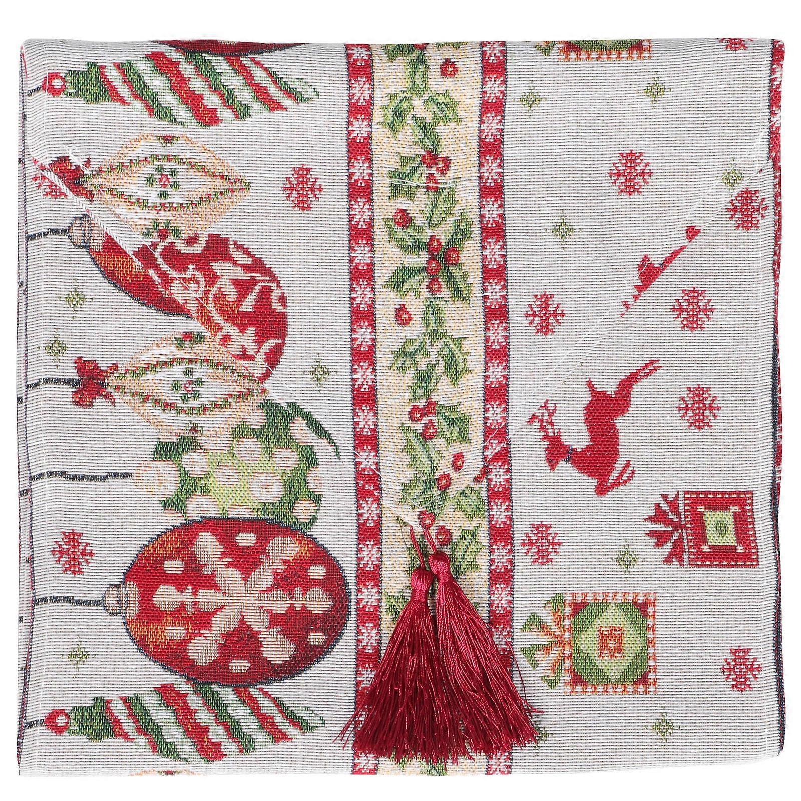 4Pcs Rectangular Christmas Table Runner For Home Restaurant Decoration 70.74x13.76in Unique Patterns
