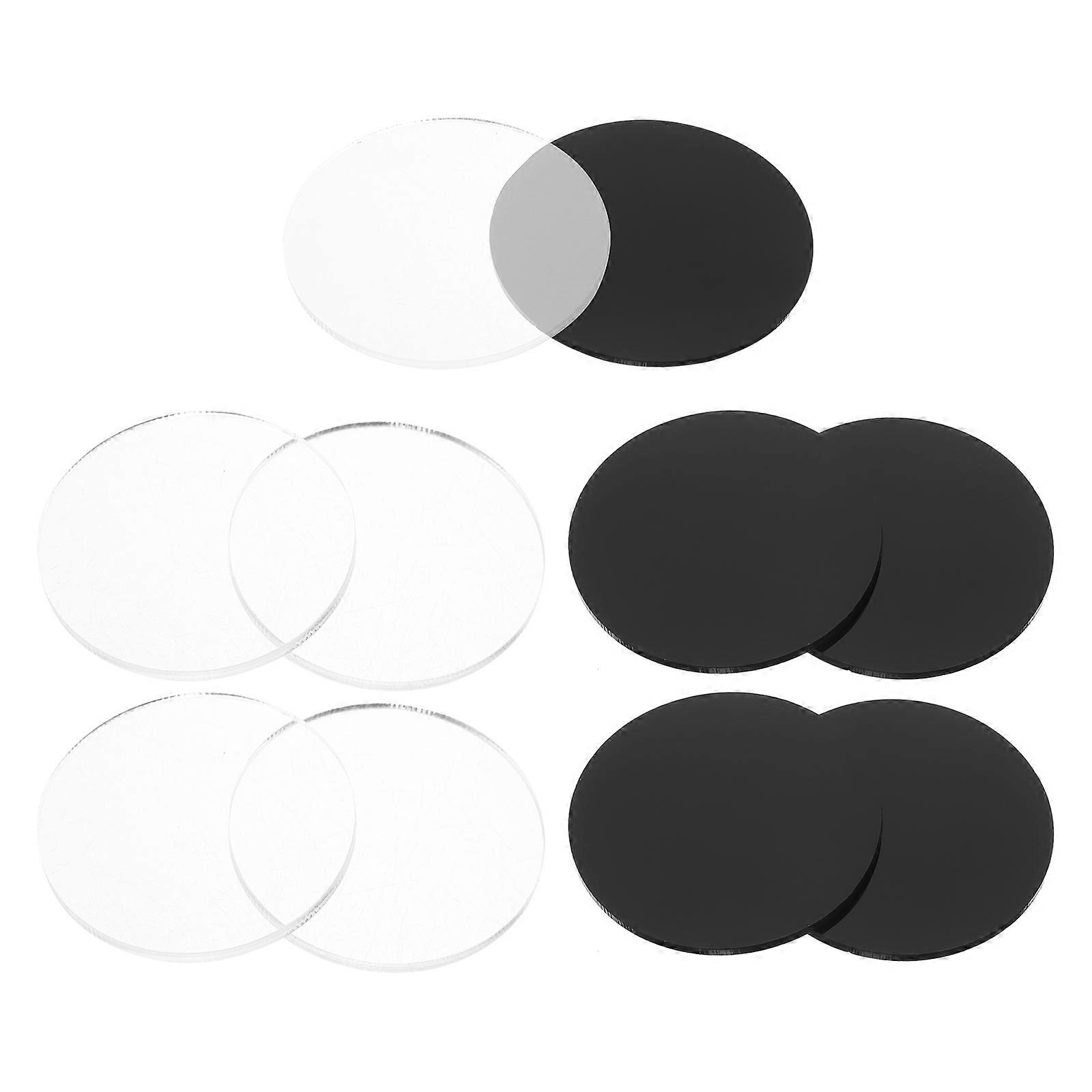 Round Acrylic Miniature Base for Figures with 40Pcs for Display