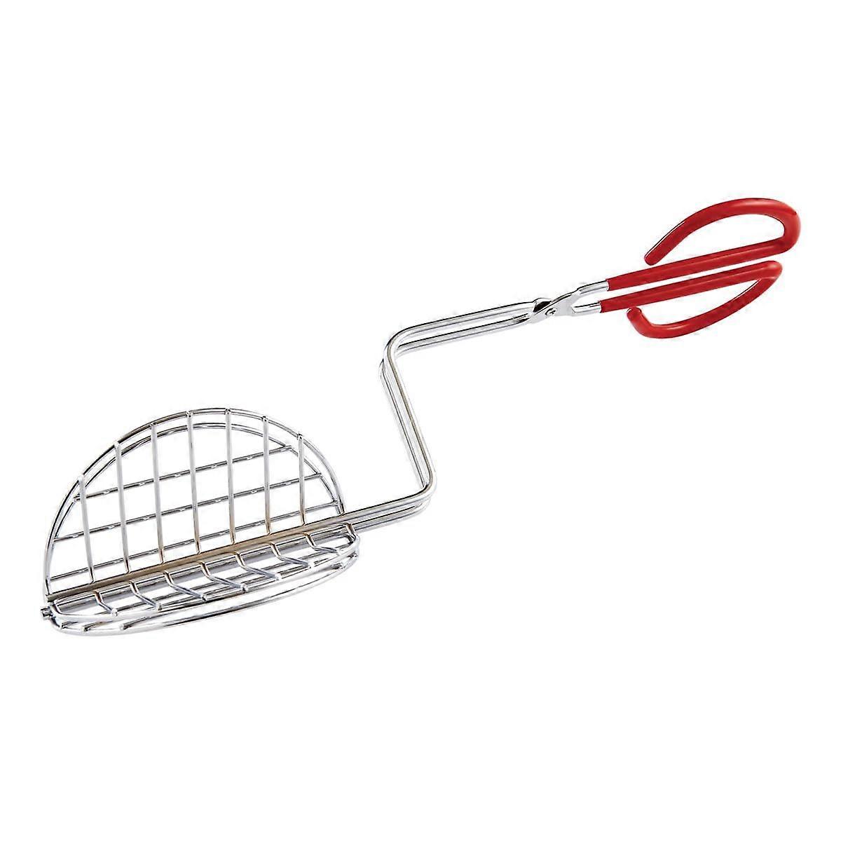 Steel Taco Shell Tongs for Frying with Safe Long Handle, Crispy Homemade Shell Maker