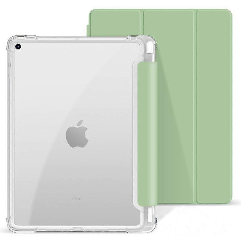 Stylish Case For Ipad Mini 6 Matcha Green Tri-fold Transparent Soft No2253