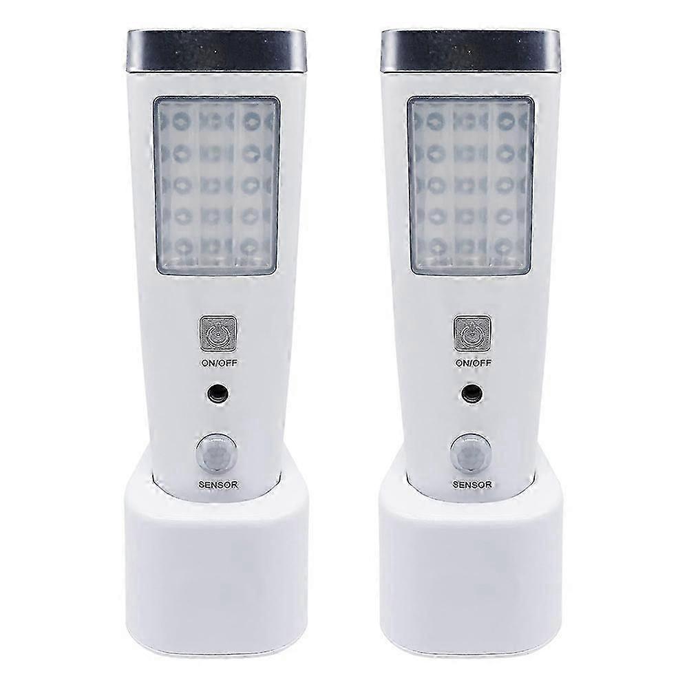 4 in 1 Motion Sensor Wall Light, Power Off LED Night Light Flashlight, Rechargeable Emergency Flashlight EU Plug