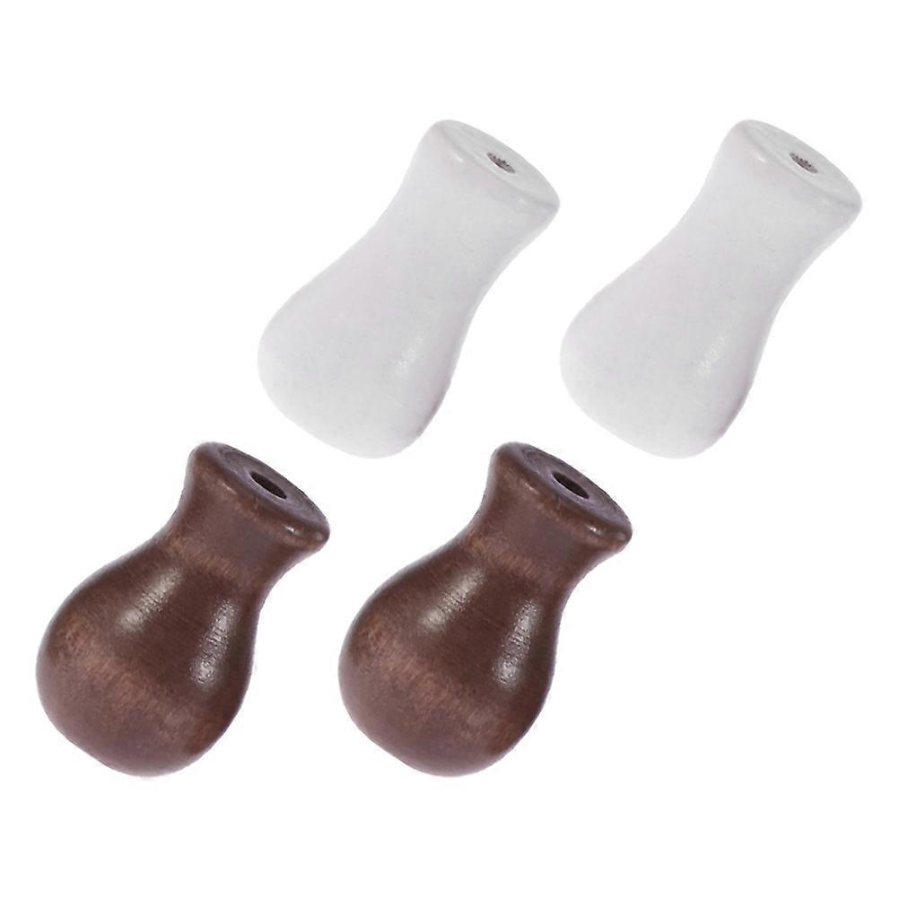 Cord Knobs Blind Cord Tassels Knobs Diy Enthusiasts Homeowners White 3x2.5cm 4Pcs