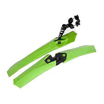Conjunto de para-lamas ajustáveis para bicicleta, modelo 2026, dianteiro e traseiro, para-lamas de proteção contra lama, protetor contra respingos para bicicletas de montanha e estrada, para-lamas verdes.