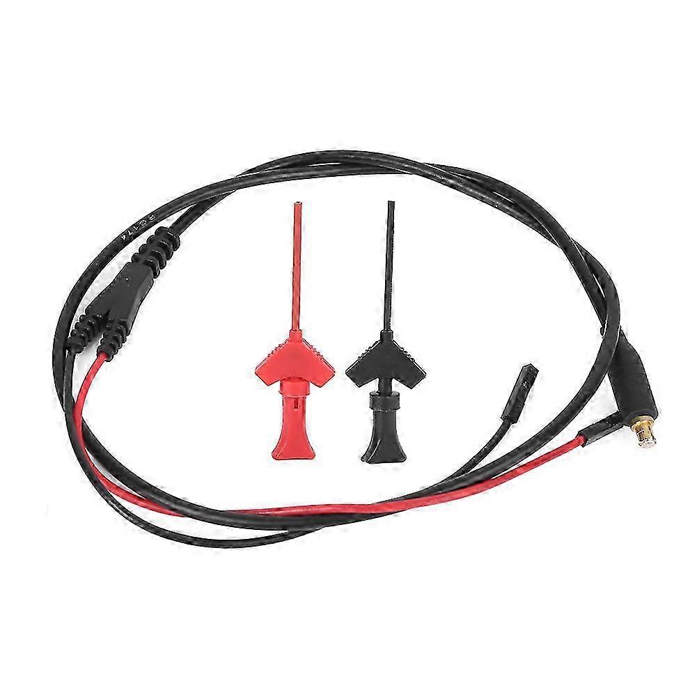 Test Cable Jumper Wire Connector with 2mm Testing Hook Red Black Opening for Oscilloscopes 26-27s