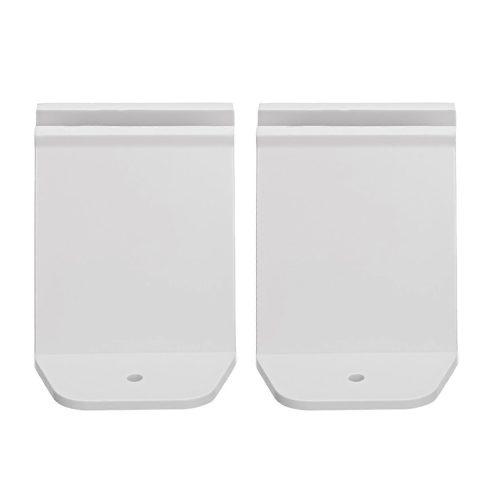 White Plastic Fence Base Stand for Home Garden with Stable Design and Easy Installation 2 pcs