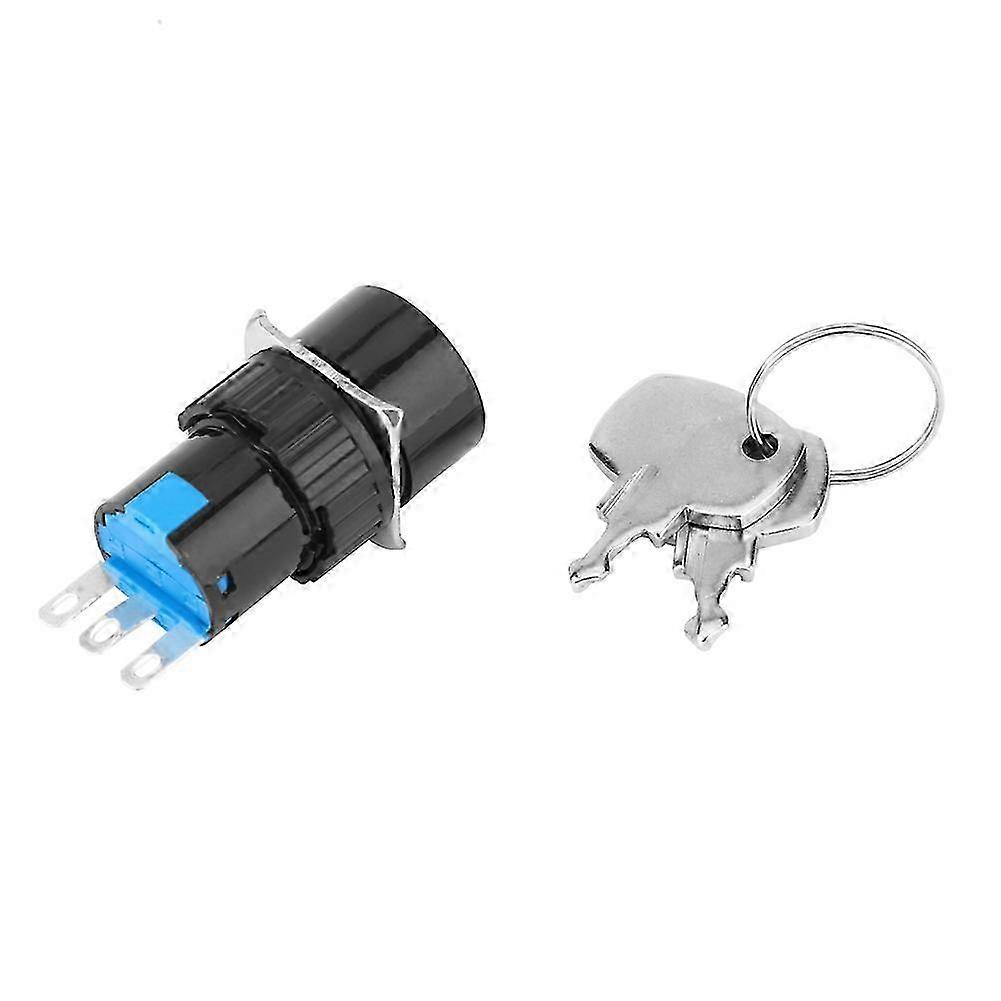 2/3 Position Panel Mount Key Lock Rotary Switch AC 250V/3A DC 30V/5A