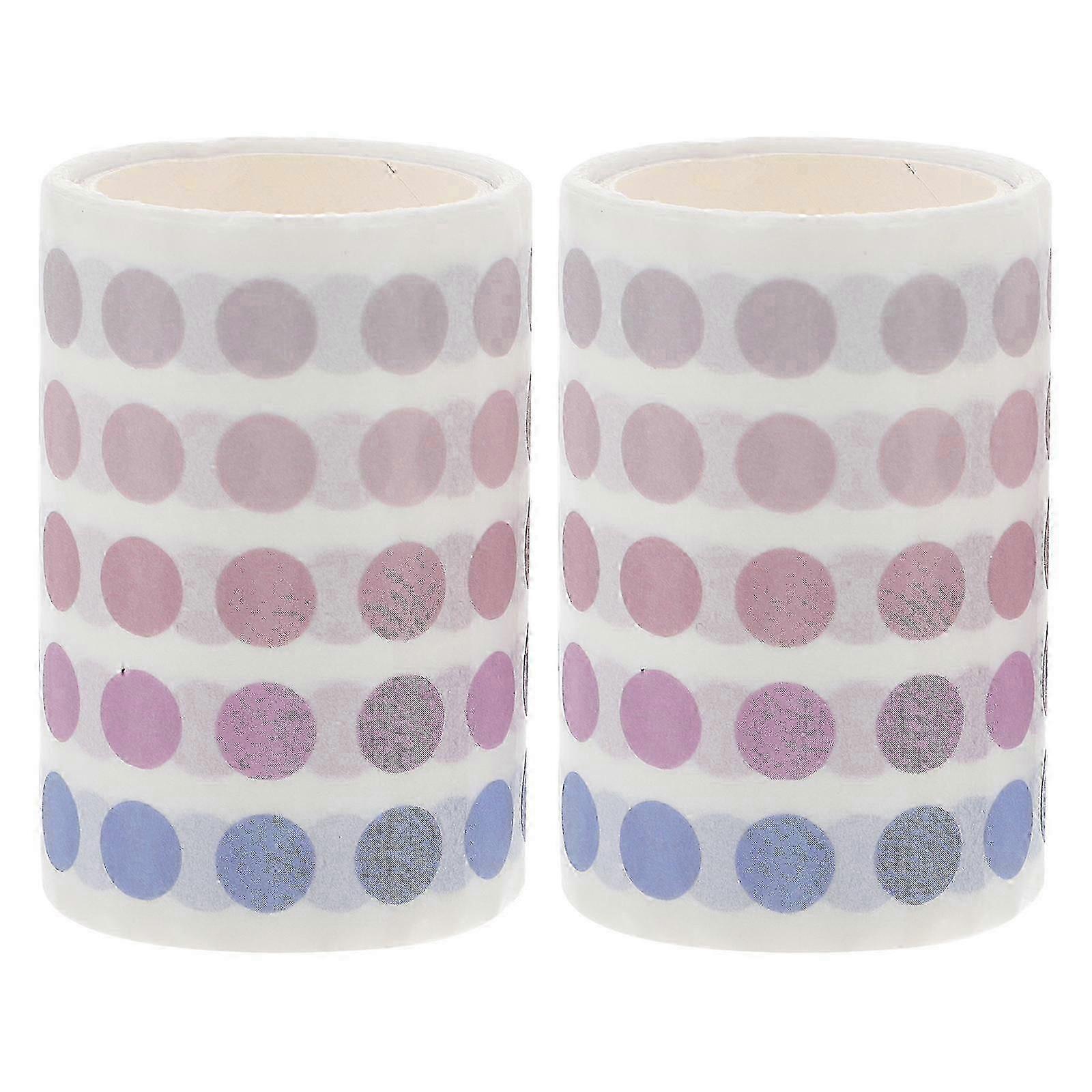 Washi Tape Spoel Voor Journaling Basic Color Planner Sticker 2Pcs