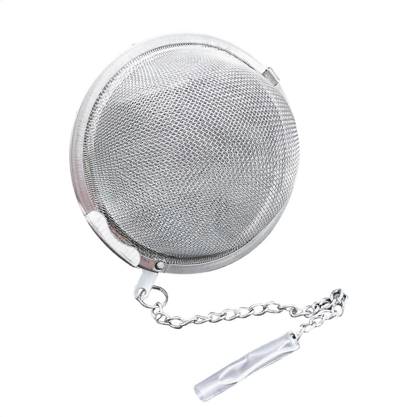 Stainless Steel Tea Infuser Ball with Chain for Loose Leaf Brewing, Tea Leaf Filter 7cm Cup