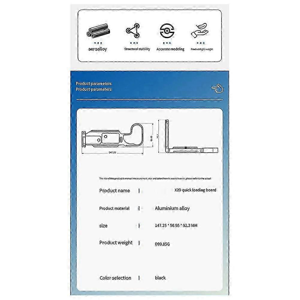 A custom quick-release plate push-pull L-shaped grip for the Hasselblad X2D, supporting both horizontal and vertical shooting