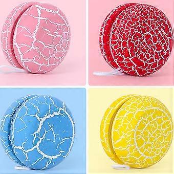 1pc Wooden Crack Yoyo Toy Lovely Yoyo Ball Playthings for Kids Children Tollders (Yellow)