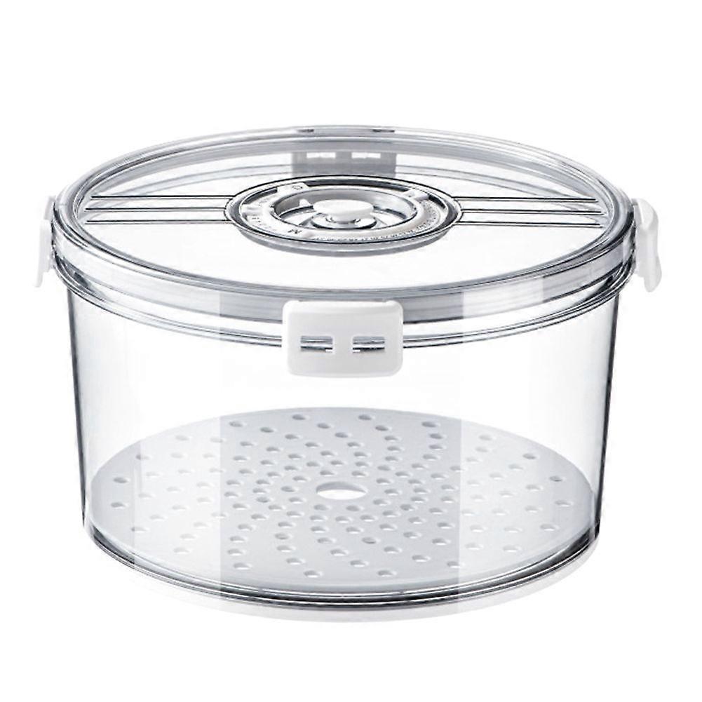Airtight Bread Box Round Homemade Bread Storage Container Time Recording Bread Keeper for Homemade Bread