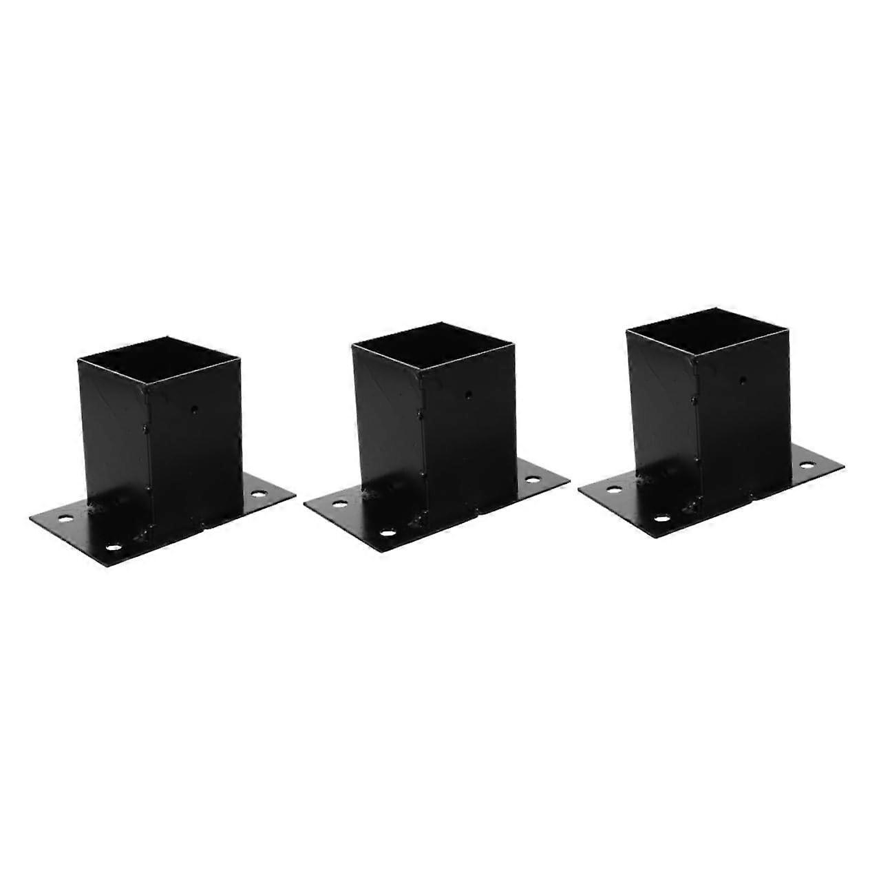 Heavy Duty Fence Post Anchor Base Bracket for Deck Railing Mailbox Garden Secure Outdoor Support