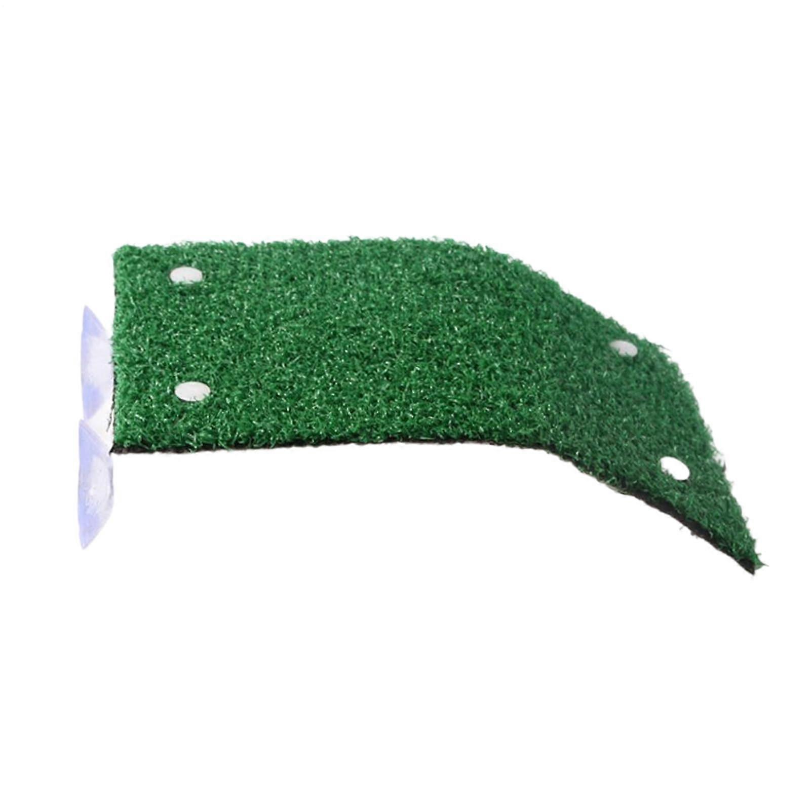 Turtle Basking Platform with Suction Cups, Grass Surface Aquarium Turtle Dock for Reptiles