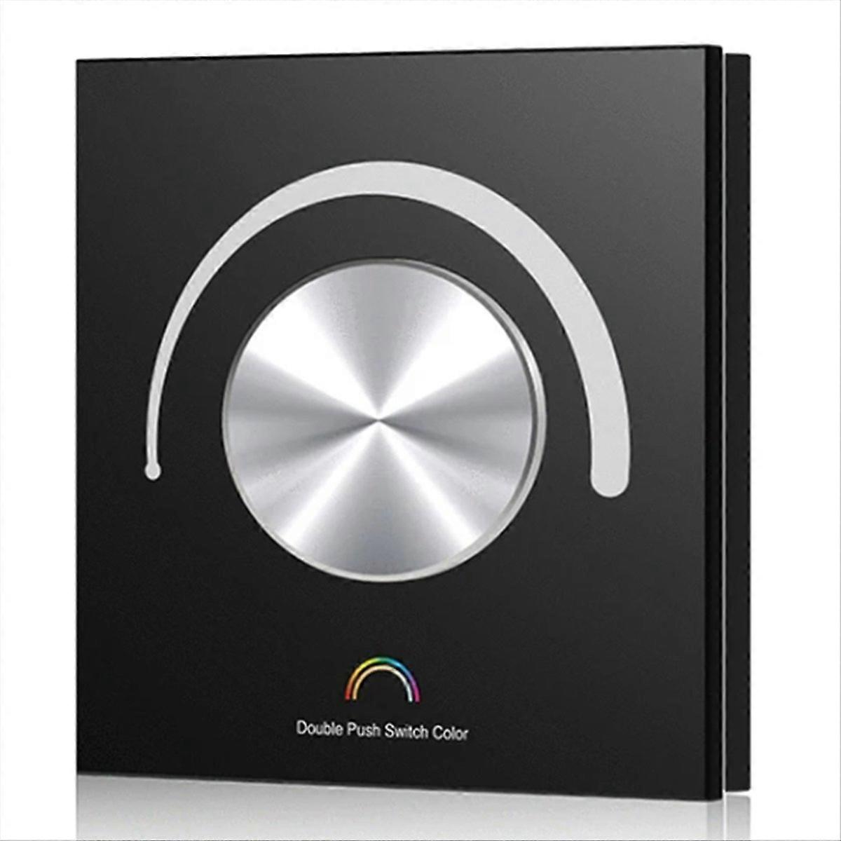 Rotary Glass Panel Constant Voltage LED Controller Black