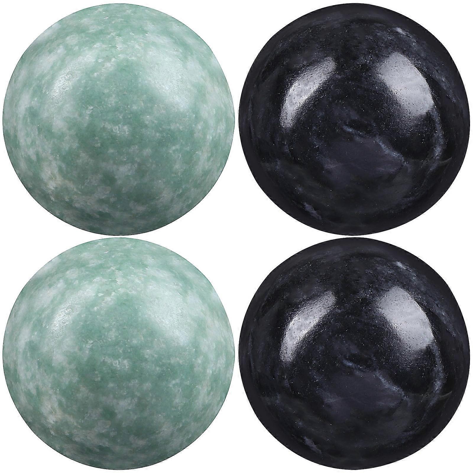 2 Sets Marble Pattern Exercise Balls, Hand Massage Tool & Massager