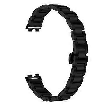 Compatible For Huawei Band 11 / 11 Pro Watch Band Butterfly Clasp Stainless Steel Electroplated Strap