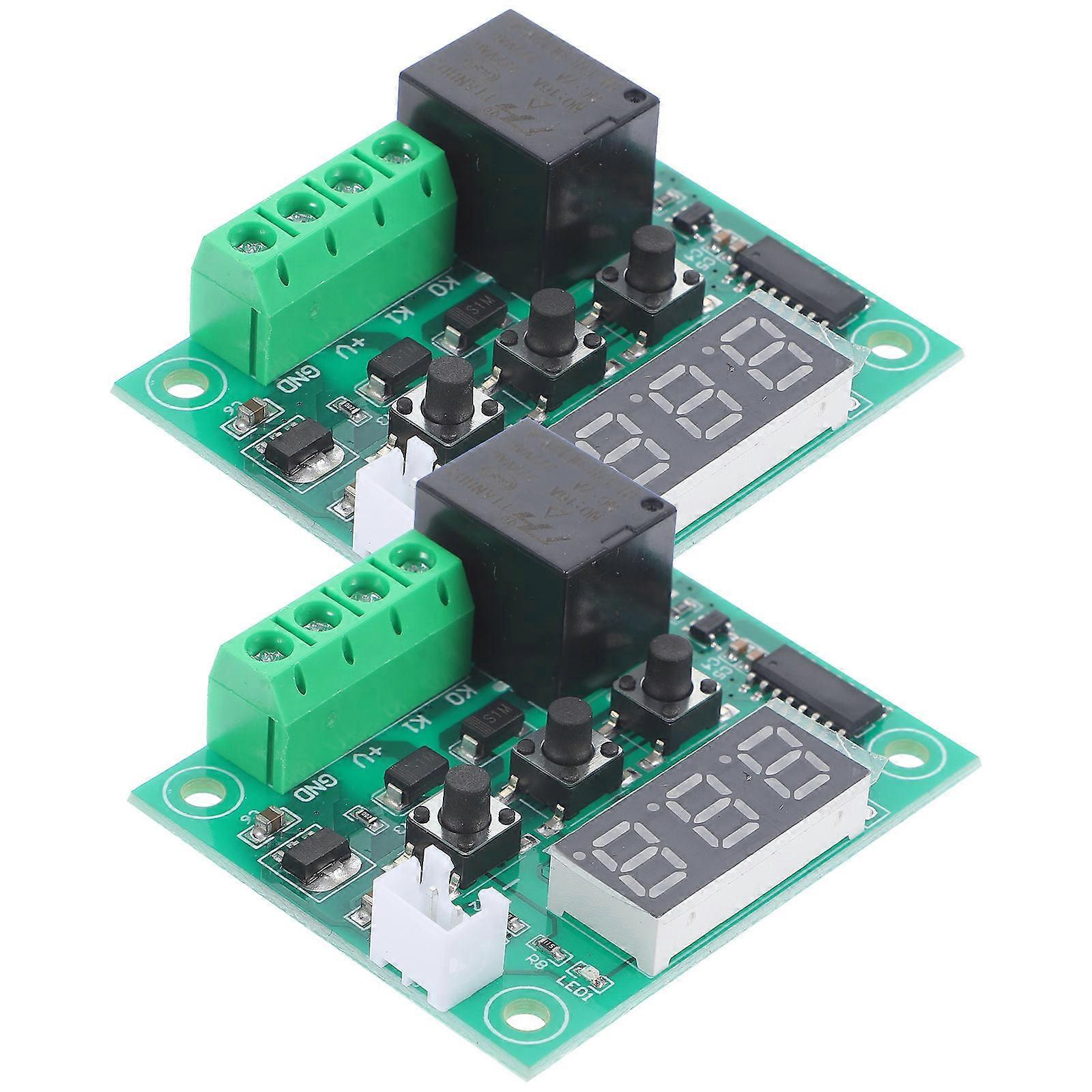 Electronic Temperature Control Board Digital Thermostat Controller for Measuring 2Pcs