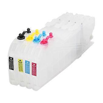 4Pcs Tintenpatronen-Set Verlängern Nachfüllen Tintenstrahldrucker Ersatz Magenta Blau Gelb Schwarz LC3211