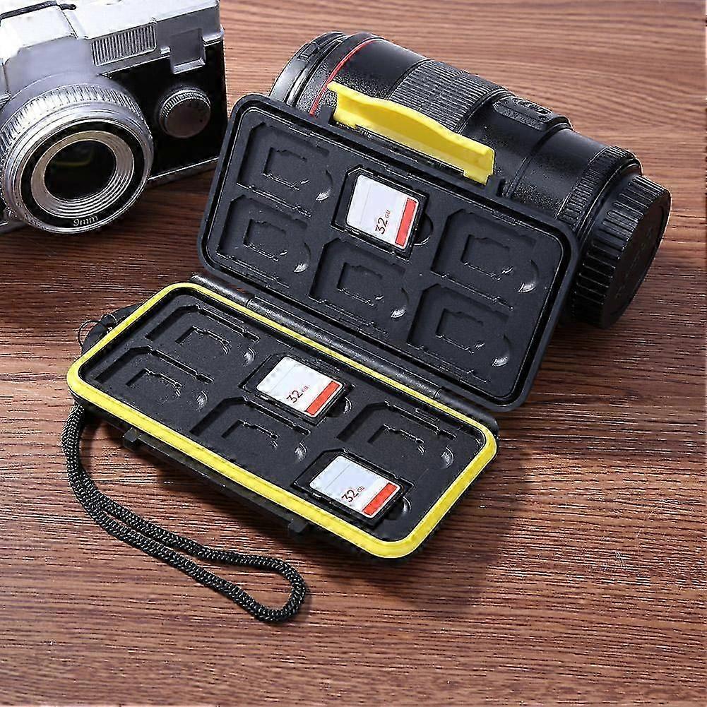 Multi-grid Waterproof Memory Card Case Micro SD Card Stand Memory Card Case Shockproof Storage Box for SD/TF/Micro SD