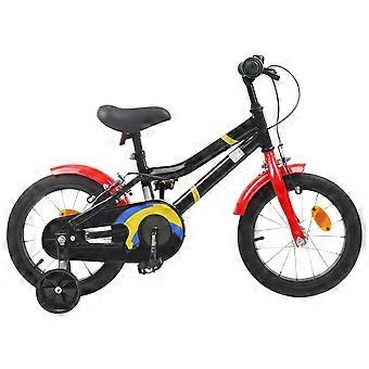 Kinderfahrrad 12 Zoll für 2-4 Jahre alt Schwarz Rot