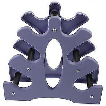 ABS Dumbbell Storage Rack, Space-Saving Hollow Design, Floor Protection for Home Gym, Sky Blue