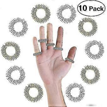10 Pcs Massage Ring Acupressure Rings Medicine Finger Massage Ring Massagers