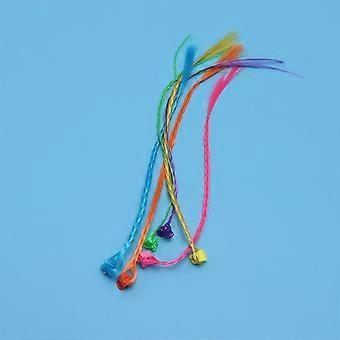 12pcs Kinder Perücke Geflochtene Haarverlängerungen Aufsätze Schöne Falsche Geflochtene Frische Persönlichkeit Clip Snaps Haarkleid für Kinder Mädchen (Verschiedene Farbe)