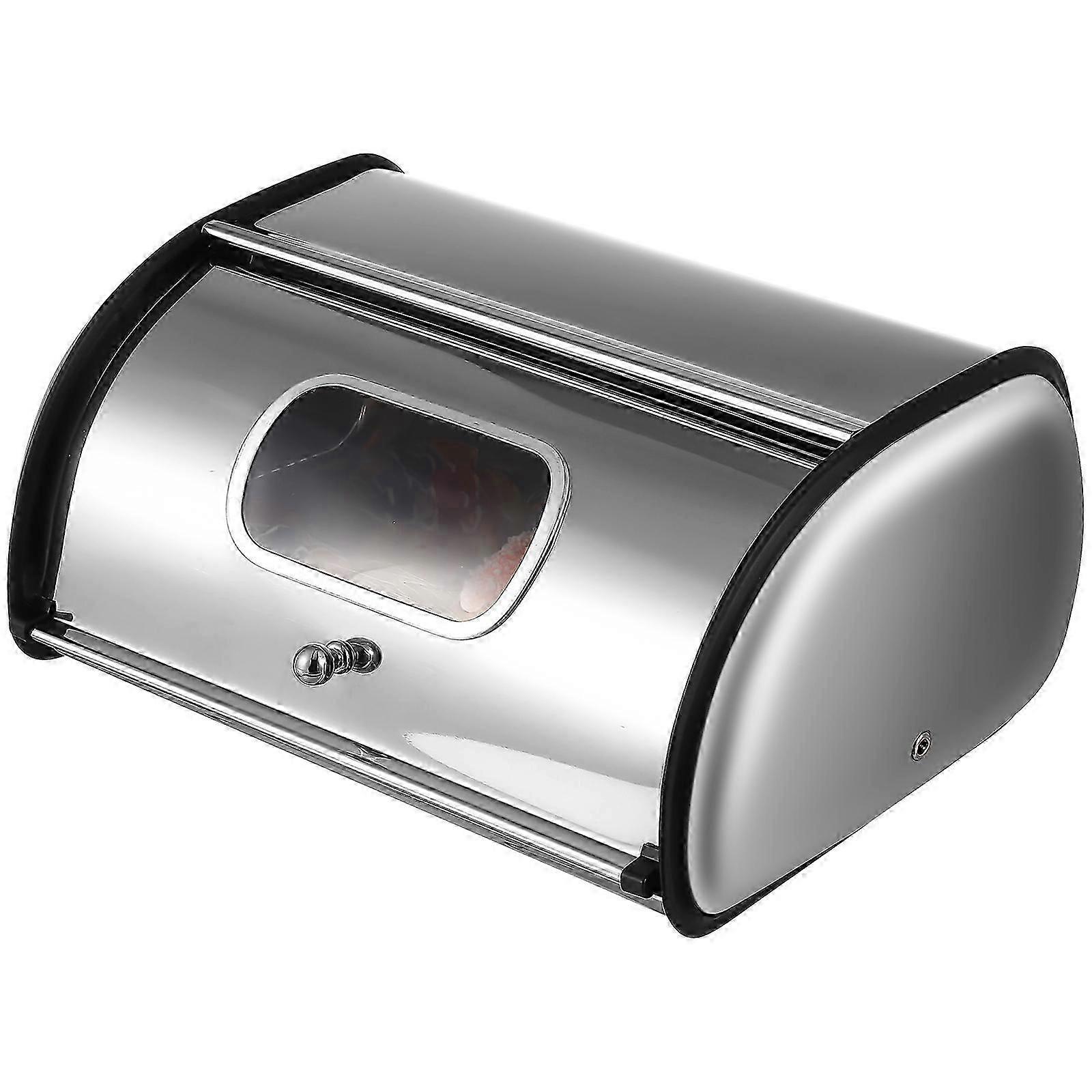 Multi-Function Bread Container Stainless Bread Holder for Storage Single Unit