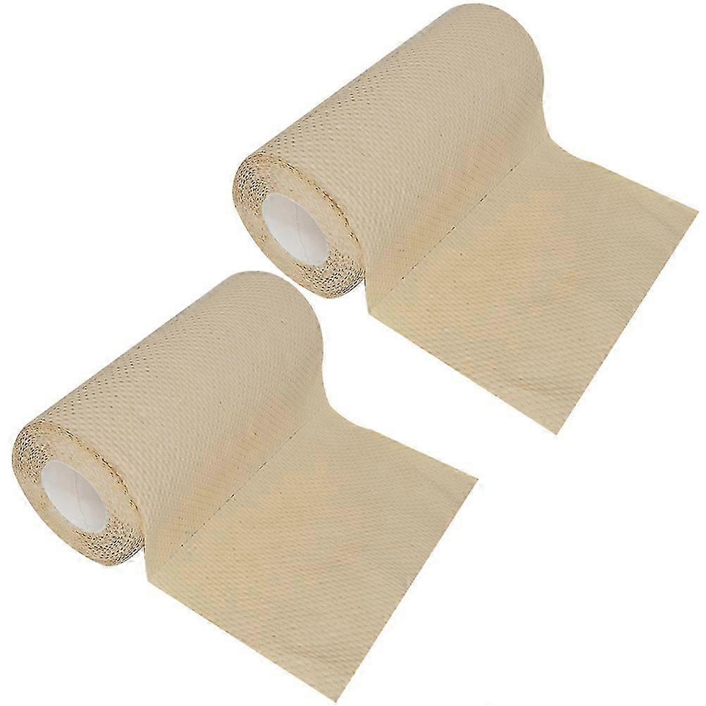 Ölabsorbierendes Küchenpapier, 2 Rollen, hellbraun