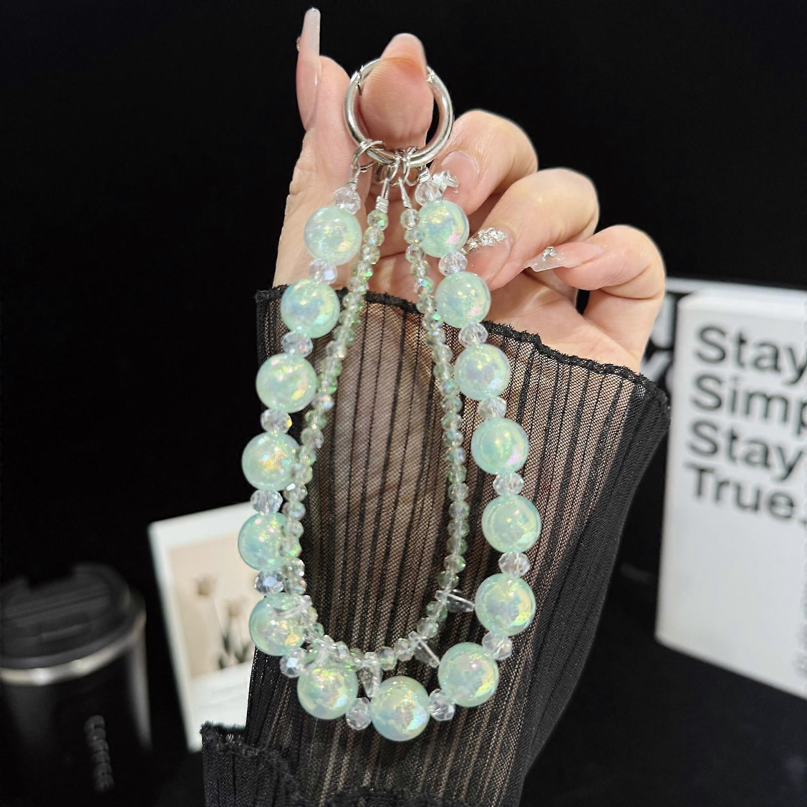 Iridescent Bubble Style Double Layer Crystal Phone Charm