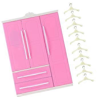 Mini Doll Clothes Closet Wardrobe for Decoration 1Set Doll Furniture