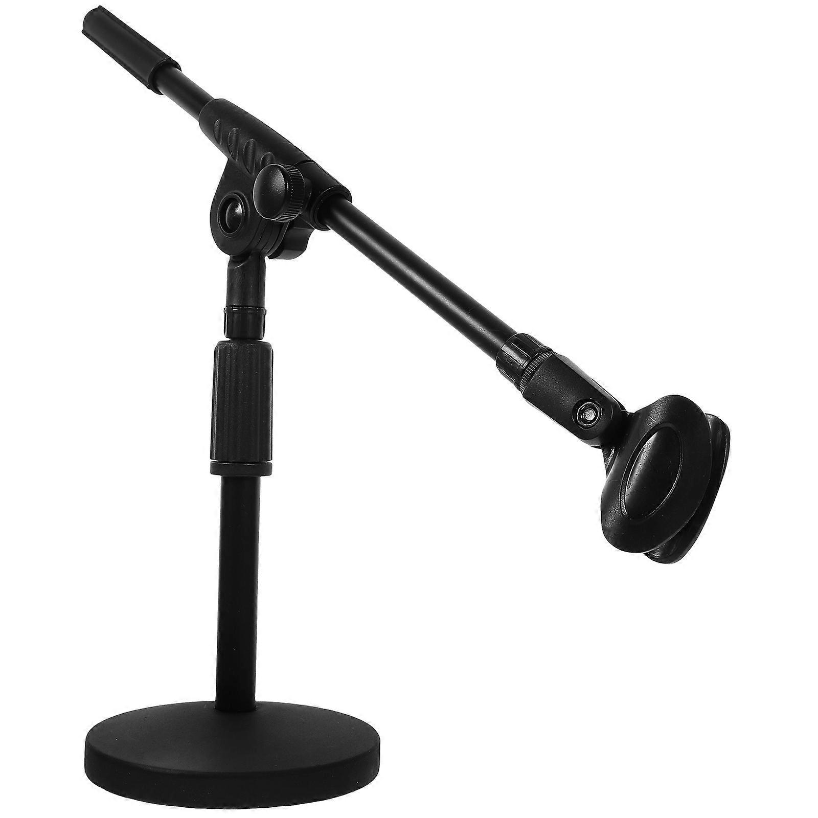 Telescopic Table Mic Stand Live Streaming Adjustable Mic Stand For Wired Wireless Mic