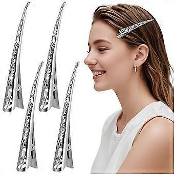 4 pcs grampos de cabelo decorativos mulheres duckbill clips pequenas mulheres cabelo pino grampos de cabelo styling seccionamento duckbill clipes cabelo