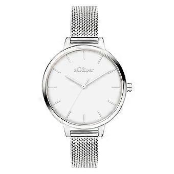 s.Oliver Damen Uhr Armbanduhr Edelstahl SO-4529-MQ