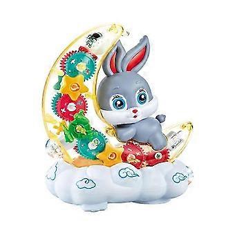 Coniglio Lunare Elettrico - Si Illumina, Suona e Proietta per Bambini