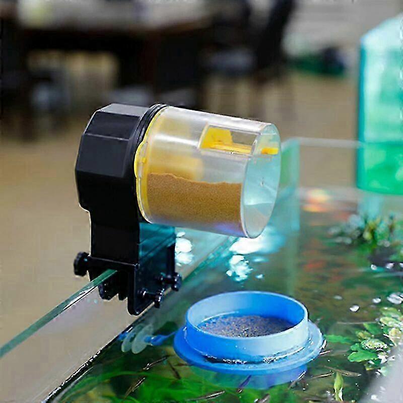 Automatic Fish Feeder, Adjustable Smart Timer, Automatic Fish Food Dispenser, Two Fixed Methods, Electric Automatic Fish Feeder for Aqua