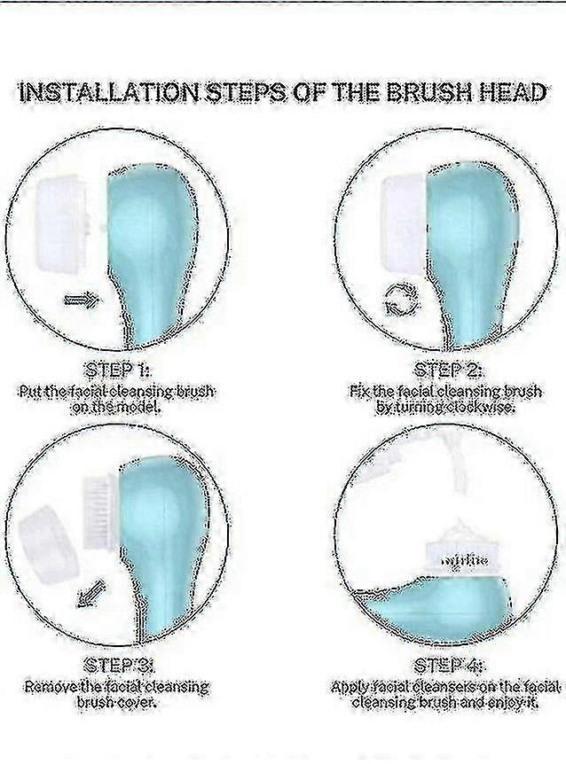 4 Replacement Brush Head Sensitive Compatible With Clarisonic Mia 1 2 3