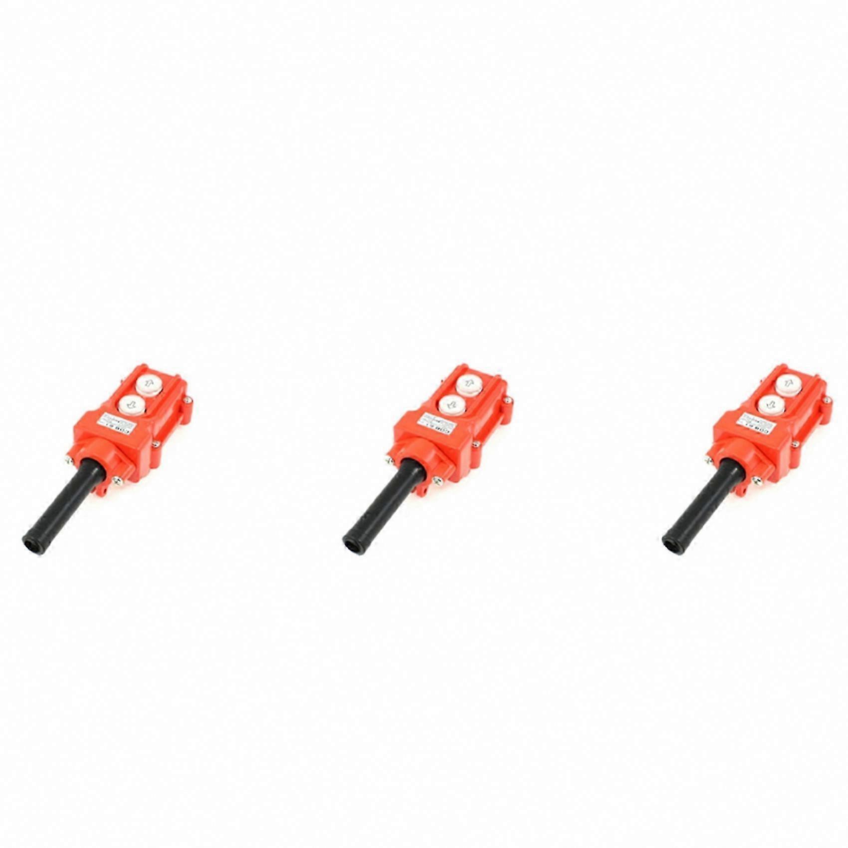 Hoist Crane Pendant Pushbutton Switch 3-Pack Waterproof Up/Down Station