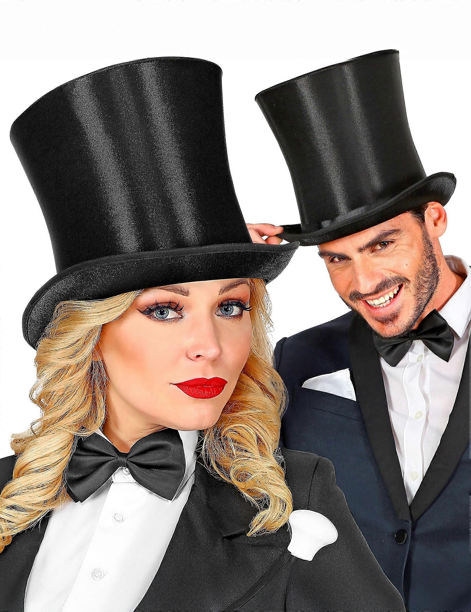 Luxury satin top hat for adults
