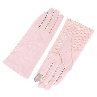 Uv Protection Gloves Summer Wear Gloves for Women Use 1Pair Light Pink