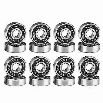 16-Pack Ilq-11-B Skate Scooter Bearings, Oil Lubricated, No Noise, Speed, for Inline Skate Wheels, YVL