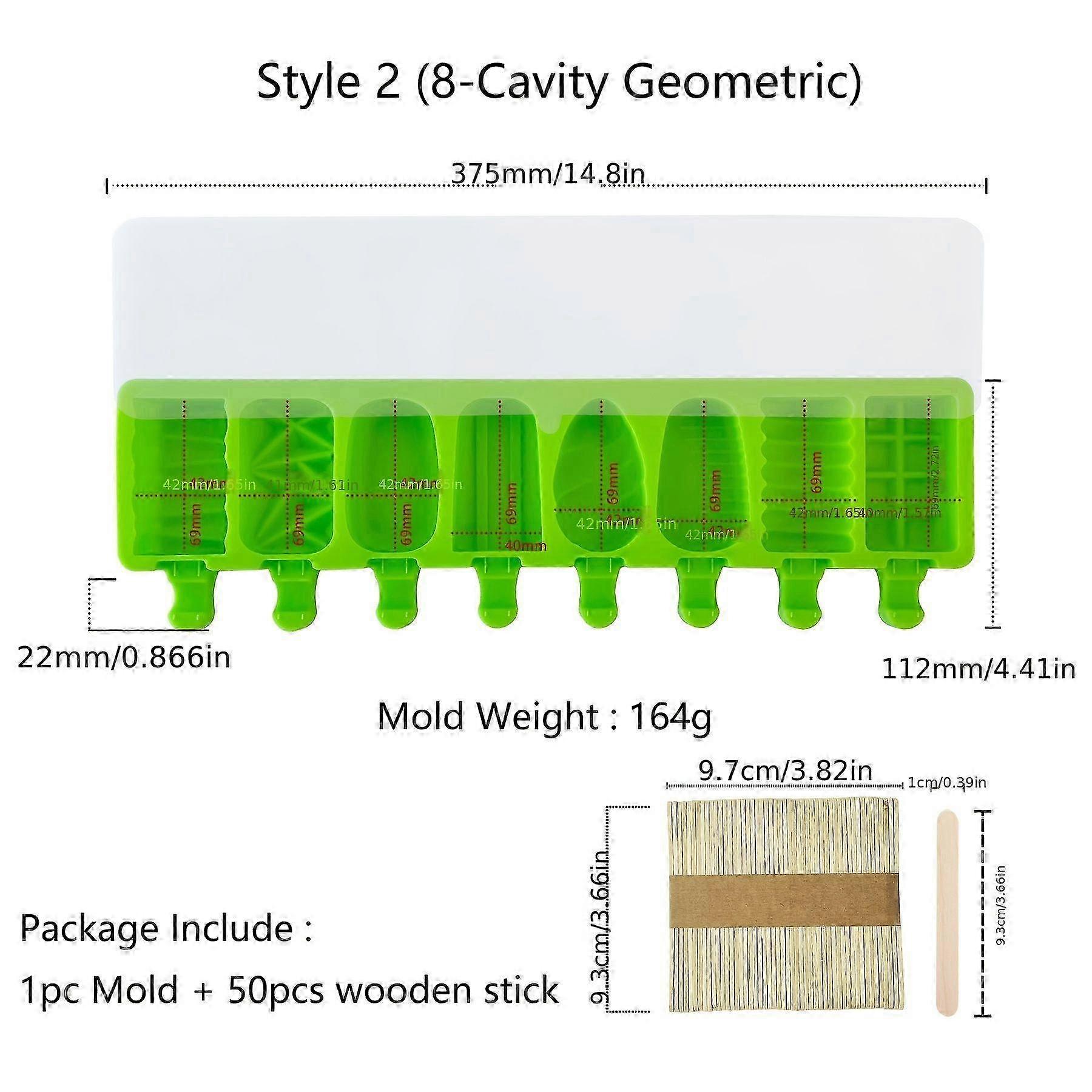 Flexible 8-Cavity Lolly Maker with Sticks