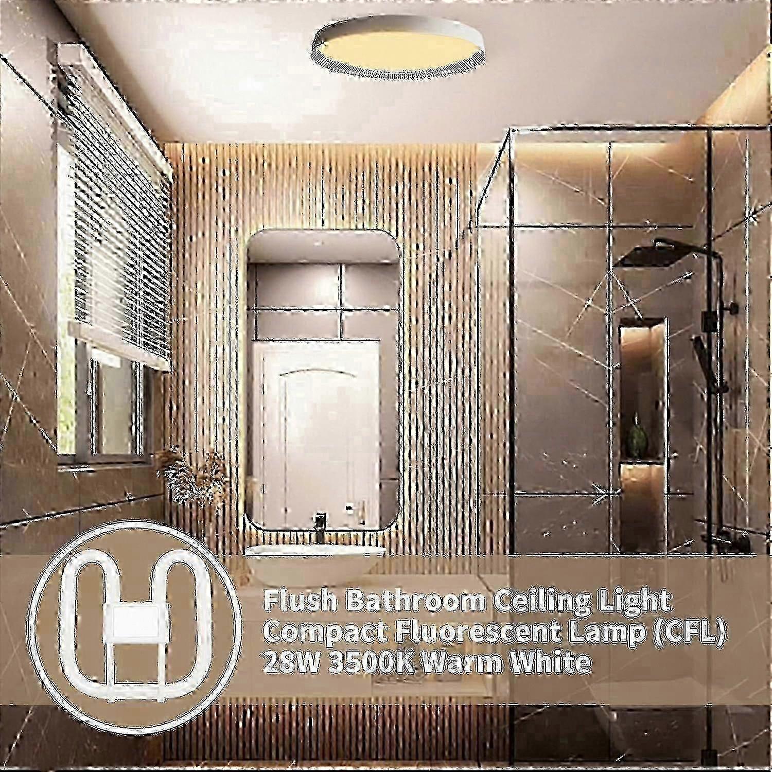 28W 3500K Flat Butterfly CFL Bulb
