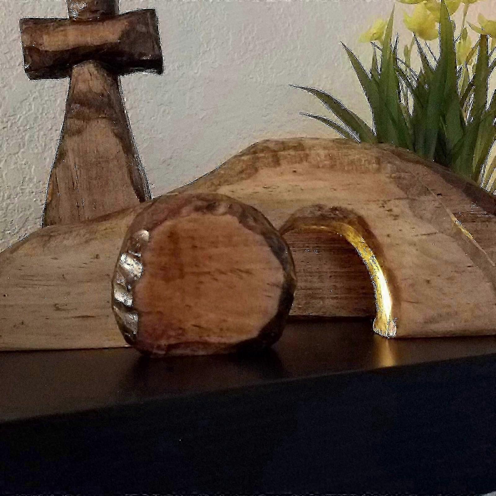 Solid Wood Easter Tomb Decor Set
