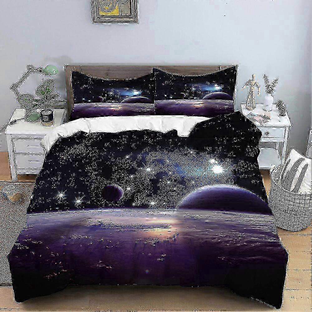 Digital Printed 3D Starry Sky Quilt Set