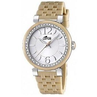 Lotus Quarz Analog Frau Uhr mit L15784/2 Polyurethan Armband