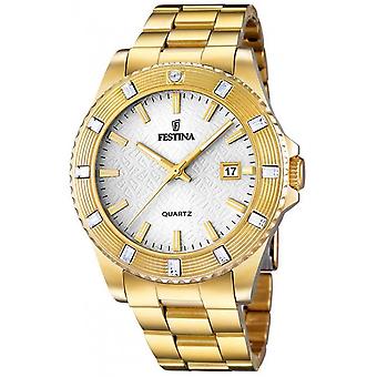 Feast Vendome Quartz Analog Women's Watch with Stainless Steel Gold Plated Bracelet F16686/1