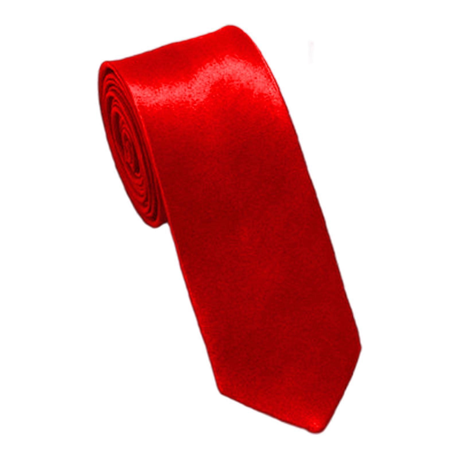Timeless Classic Solid Dark Red Necktie