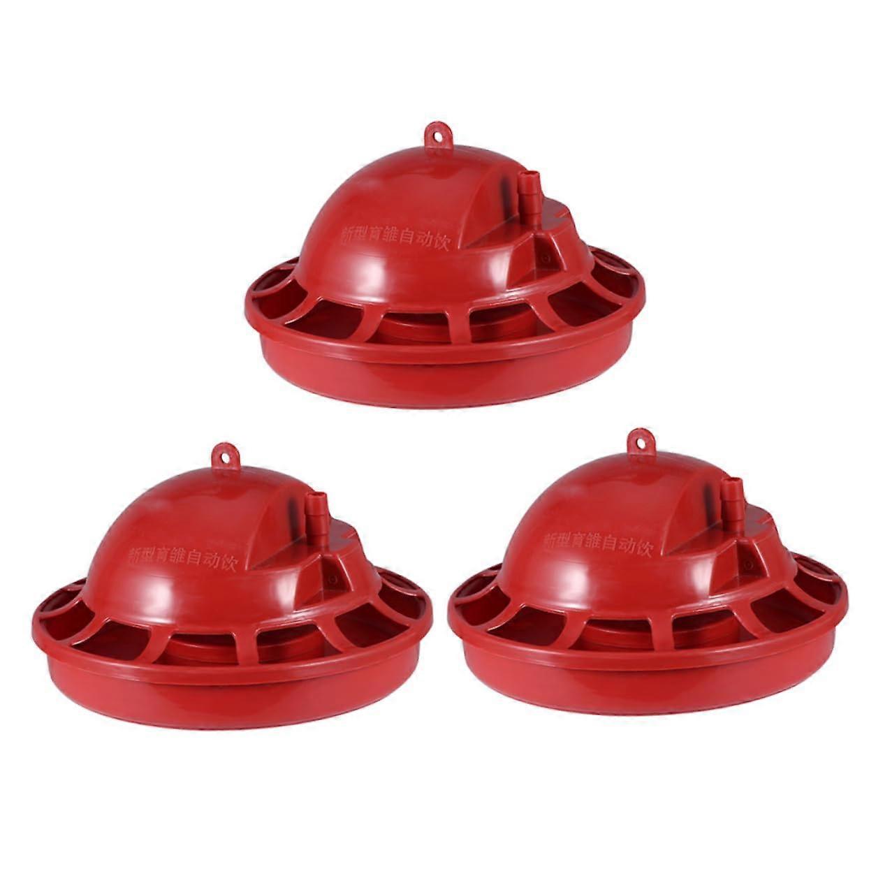 3pcs Automatic Chicken Waterer Cups with Refill System for Poultry, Consistent Water Level Easy Install