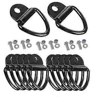 12 Pack Tie Down Kit for Ruffland Kennel - Tie Down D-Ring Kit, 1000lb Load Capacity, with Wrench - Easy Installation EP-WHBYV